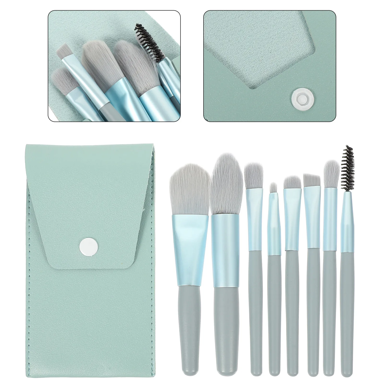 Zestaw Pędzli do Makijażu Premium Miękkie Włosie Do Cieni do Powiek Różu Pudru Do Makijażu Twarzy Przenośne Narzędzie do Makijażu Podróżne