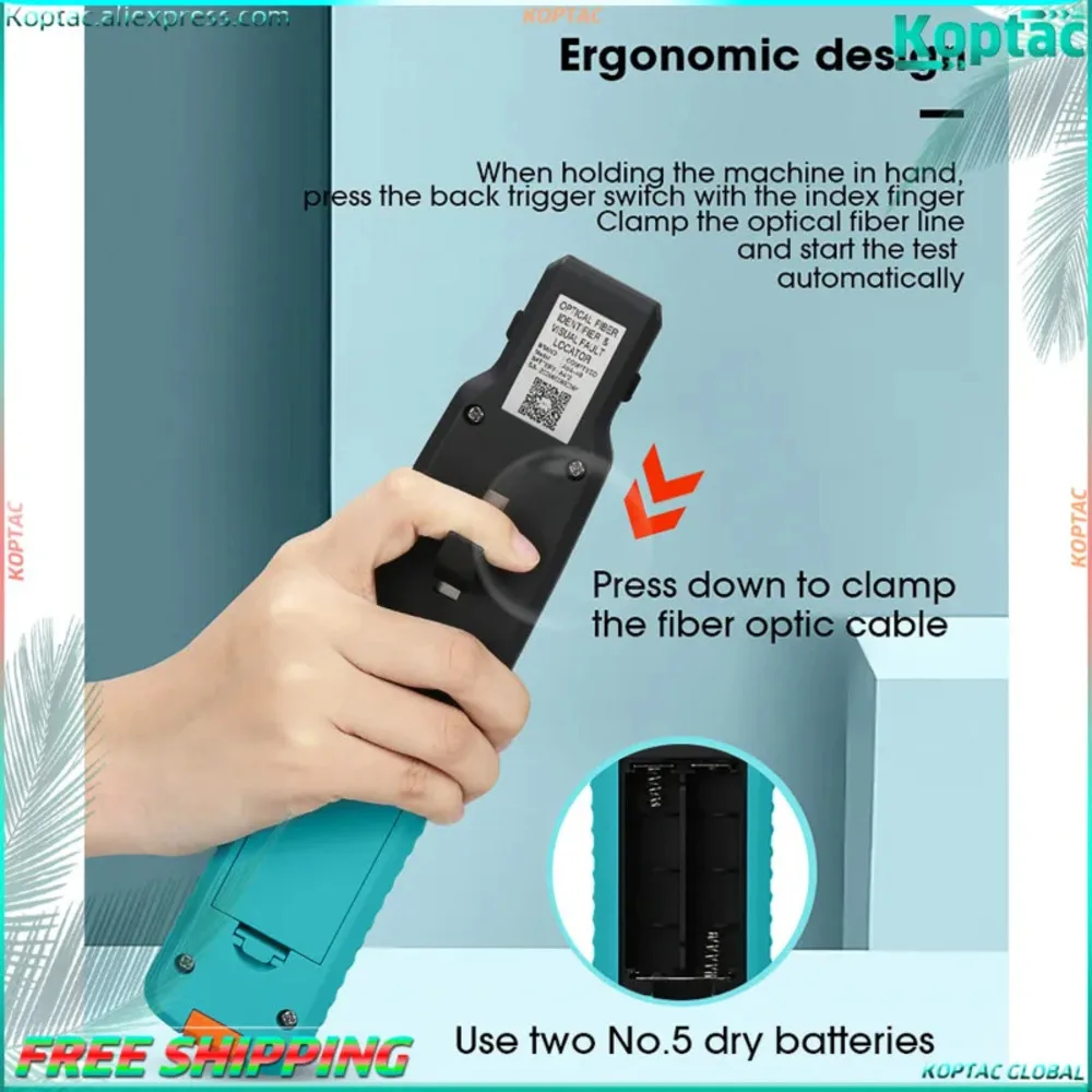 

Fiber Optic AUA-40 Identifier Live Fiber Optical Identifier With Built In 10mw Visual Fault Locator 800-1700nm SM MM Mode