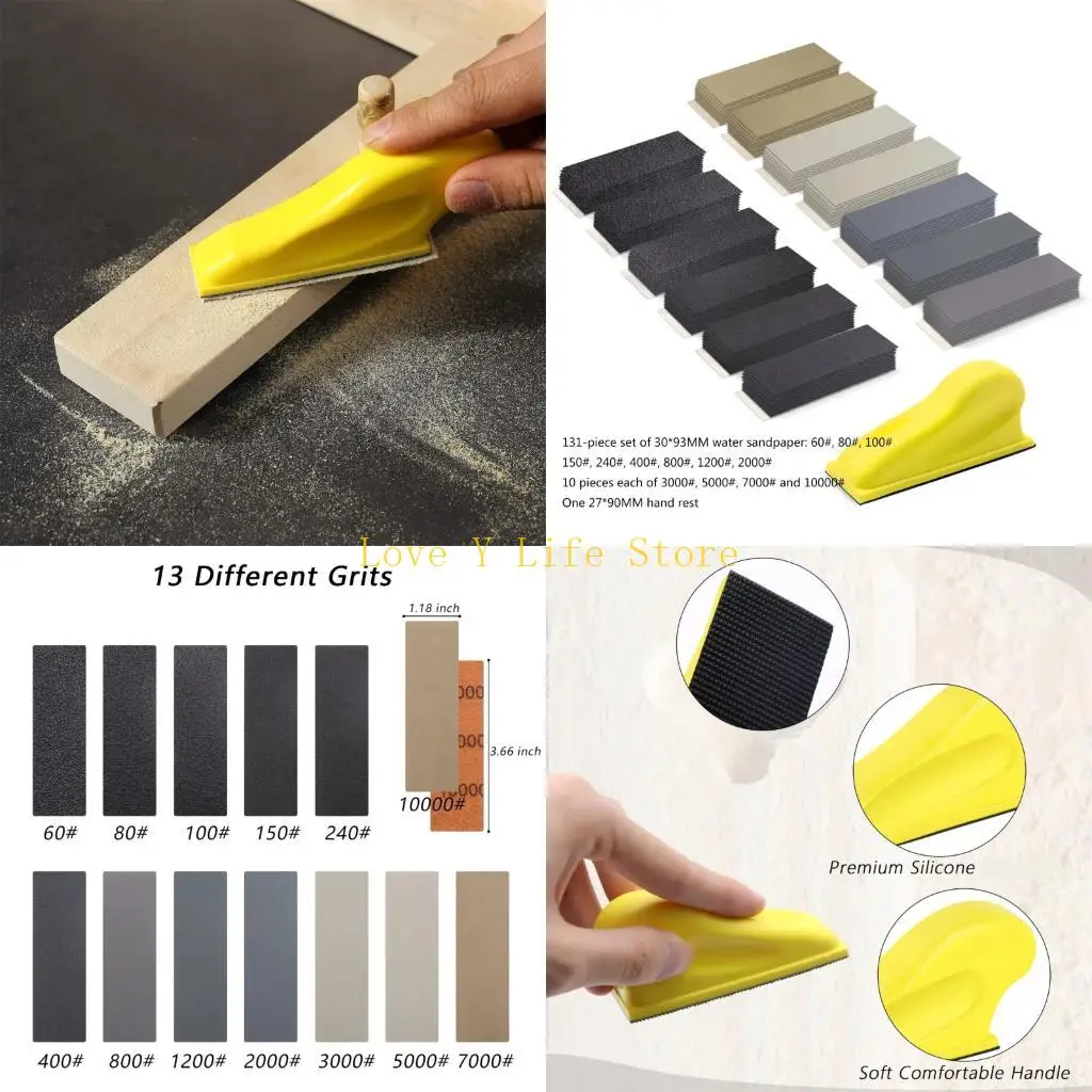 

L74C Abrasive Sandpaper Sheet Aluminum Oxide Material Multiple Surfaces Grinding Tool