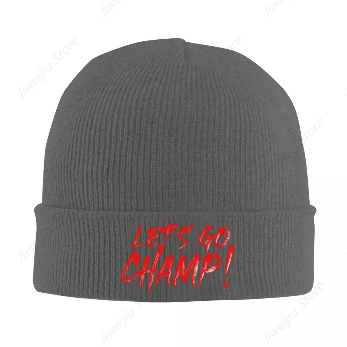 LET&# 27;S GO CHAMP BY SHANNON BRIGGS Warm Knitted Cap Fashion Bonnet Hat Autumn Winter Outdoor Beanies Hats for Unisex Adult