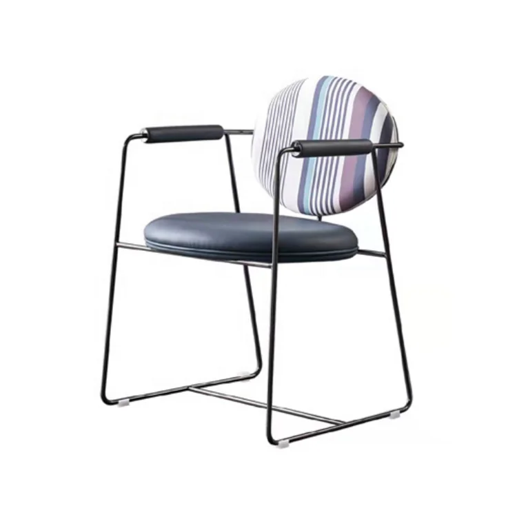 Modern Minimalista Cadeira De Couro, Nordic Luxury Dining Chair, Home Coffee, Spot