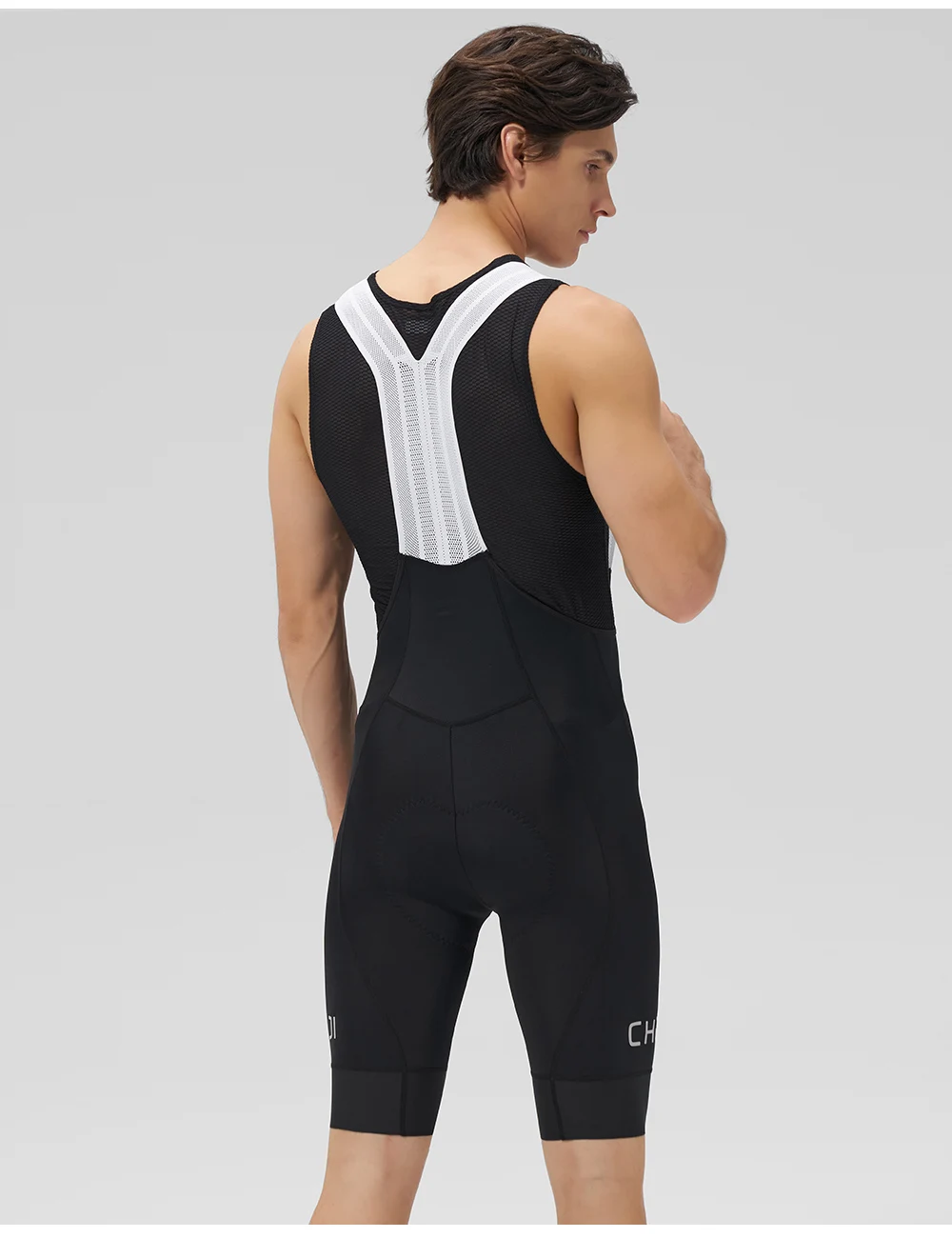 Cheji Herren-Radlerhose mit Trägern – Detail 10