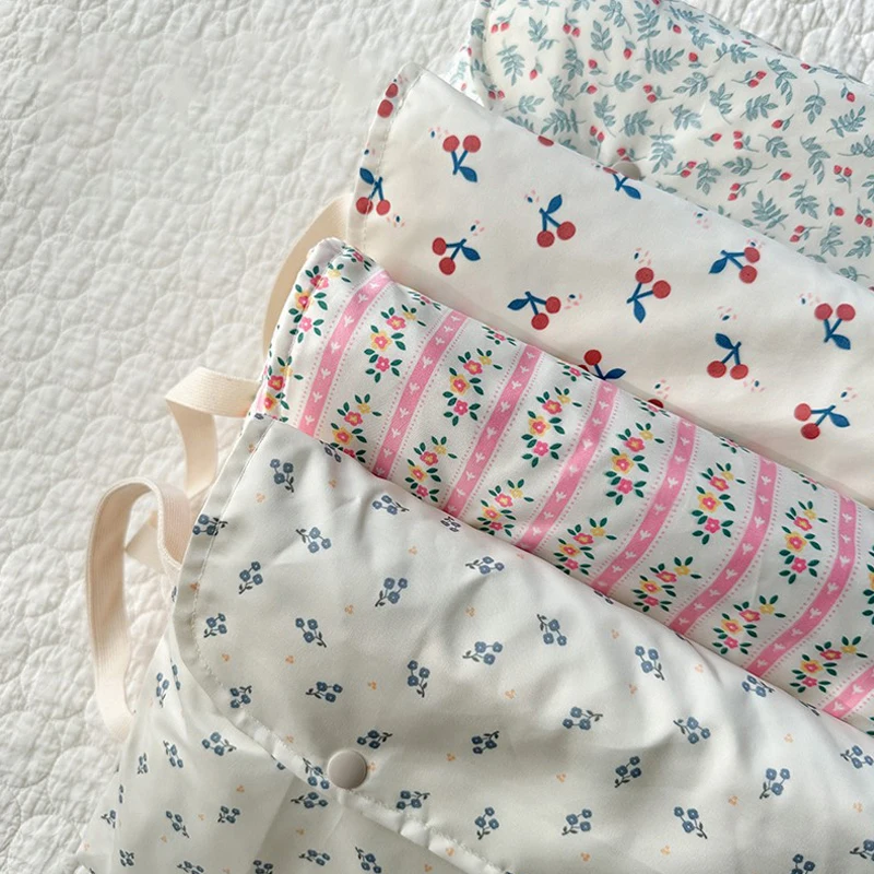 Outdoor Picnic Mat Pink Floral Moisture-proof Mats Portable Large Camping Beach Tentmat Beautiful Waterproof Lawn Floormat