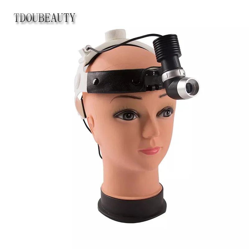 TDOUBEAUTY 10W JD2500 High Brightness LED Surgical Dental Headlight for Ent Vet Operations Universal 110V-230V Compatibility