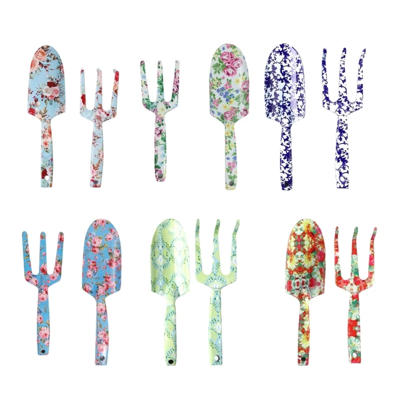 Durability Stainless Steel Gardening Tool Set For Women With Floral Design