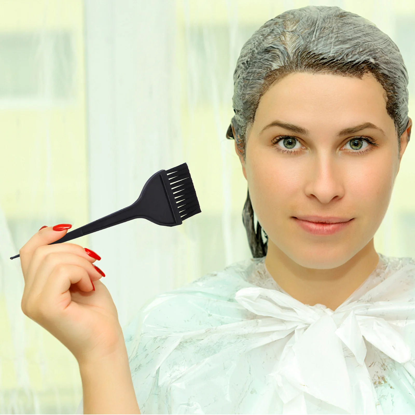 6 قطعة غطاء صبغ الشعر تسليط الضوء على البقشيش المهنية الاستخدام المنزلي اكسسوارات الشعر تسليط الضوء على عدة الصباغة اللون أداة