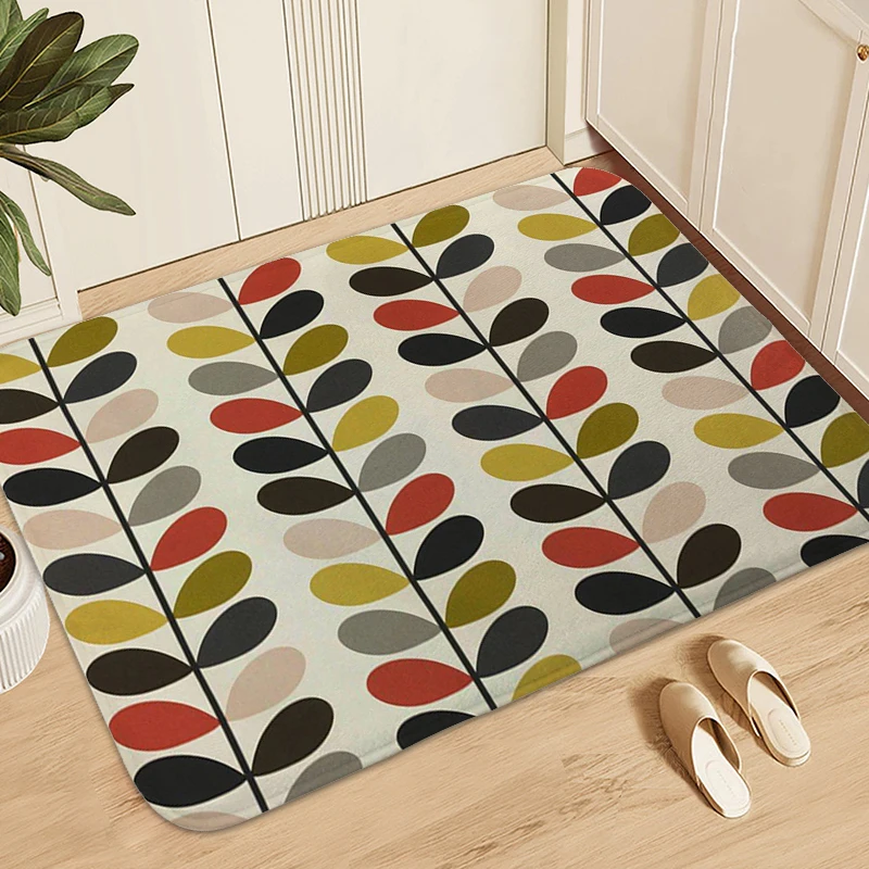 Carpet for Bedroom O-Orla K-Kiely Floor Mats for Home Bathmat Doormat Entrance Door Washable Non-slip Kitchen Living Room Rug