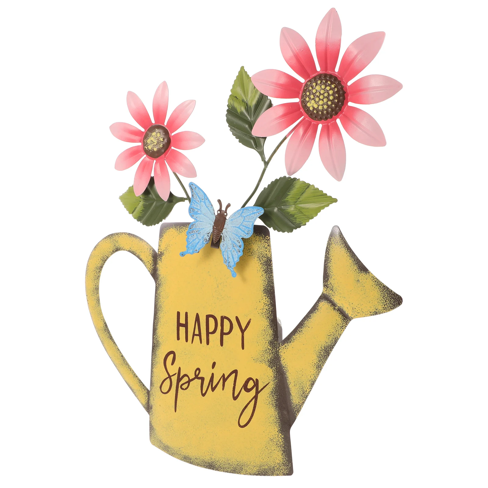 

Iron Watering Kettle Pendants Decorative for Bedroom Living Room Garden Yard Metal Wall Home naments Holiday Parties