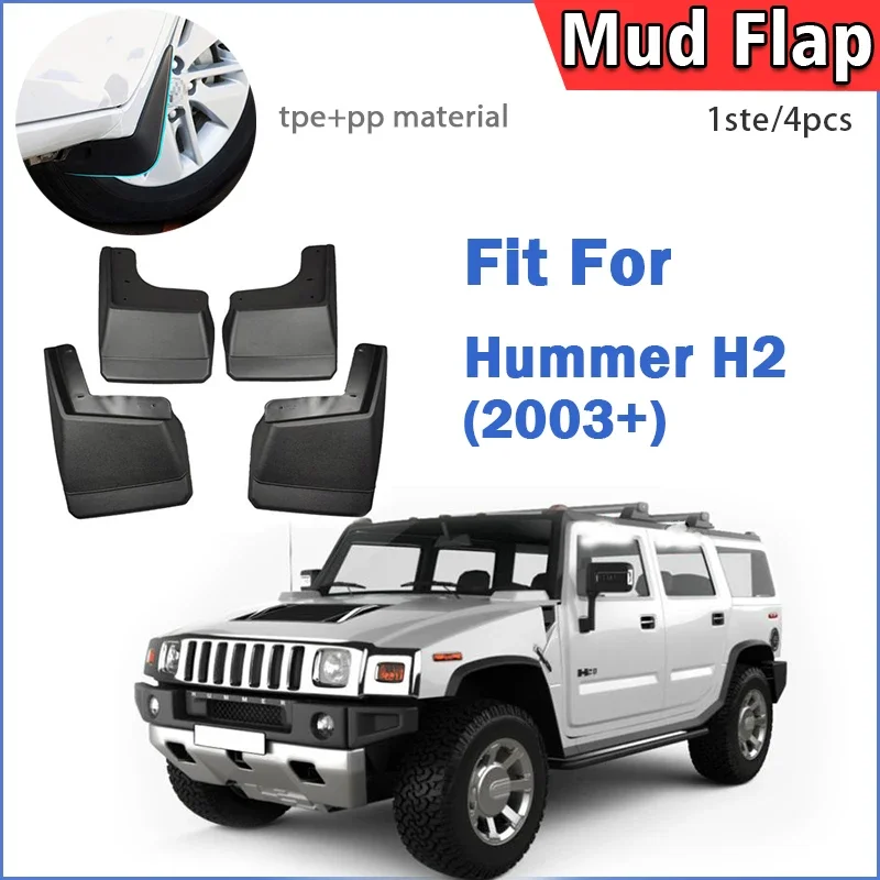 

2003 2004 2005 2006 2007 2008 2009 for hummer h2 mud flap guards blast fender mudflaps front rear car accessories 4pcs