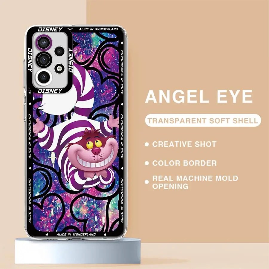 

Cheshire Cat Alice In Wonderland Phone Case for Samsung Galaxy A31 A50 A51 4G A21s A12 A22 A32 A52 5G A72 A50s A52s Soft Cover