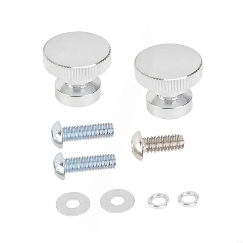 Rear Mounting Hardware for Motorcycle Passenger Removal, Hand-Tighten Thumb Bolts with Screws, Flat Washers and