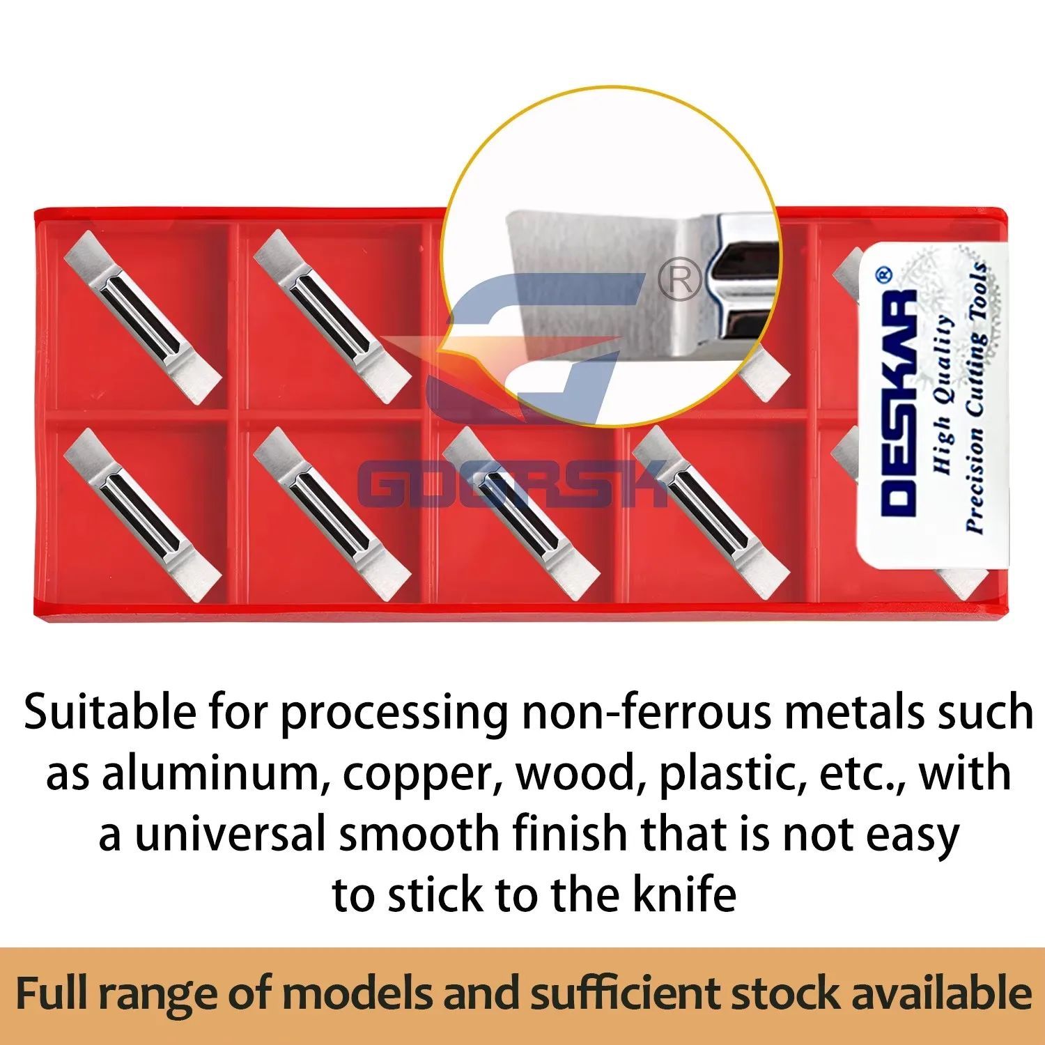 DESKAR MGGN150/200/250/300/400/500R-8/L-8 K10 Grooving Inserts Machining Center Cutting Tools For Aluminum And Copper Processing