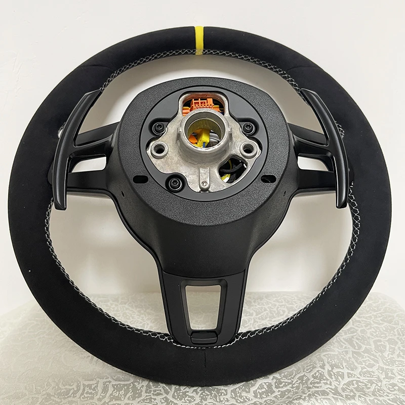 Modify racing car carbon interiors Customized Carbon Fiber Steering Wheel Upgrade For Porsche Panamera