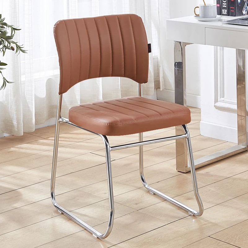 

Office Single Chair Room Comfortable Sedentary Mahjong Simple Meeting Chair Stool Bow Back Company Training Stoel Furniture
