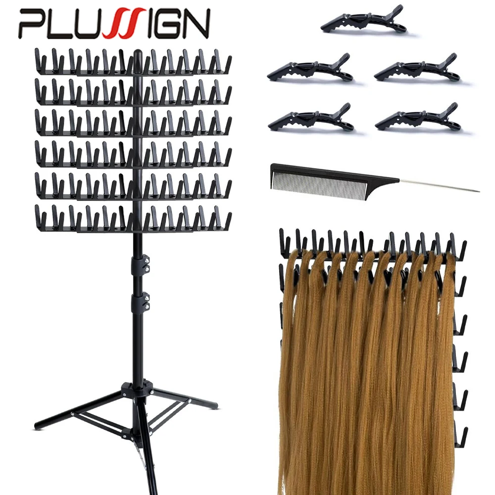 

Плетеная стойка для волос, стоячий удлинитель, вешалка, 144 колышки, разделитель для сепаратора, подставка для тропида, дисплей, инструменты для парикмахера