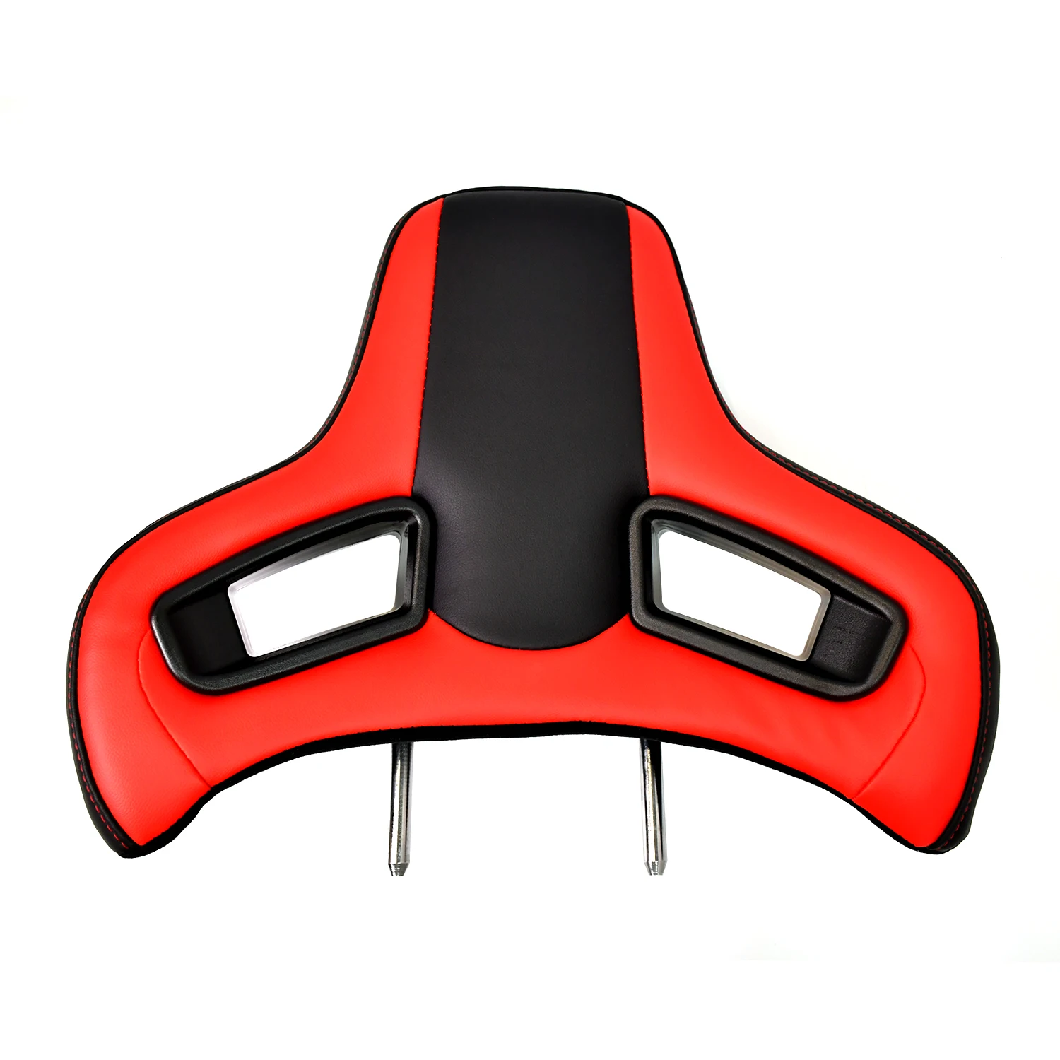 

TIYPEOR Triangular hole split type car seat red and black color modified car seat headrests