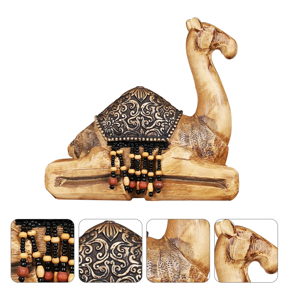 

Home Decoration Ornaments Simulated Camel Model Vivid Adornment Decorative Chic Resin Unique Craft