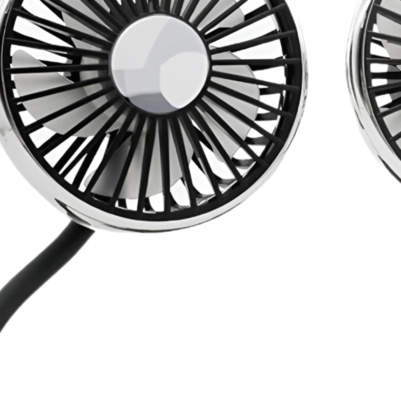 자동차용 USB 듀얼 헤드 호스 시트 팬 장치 (자동차 뒷좌석, 밴용)