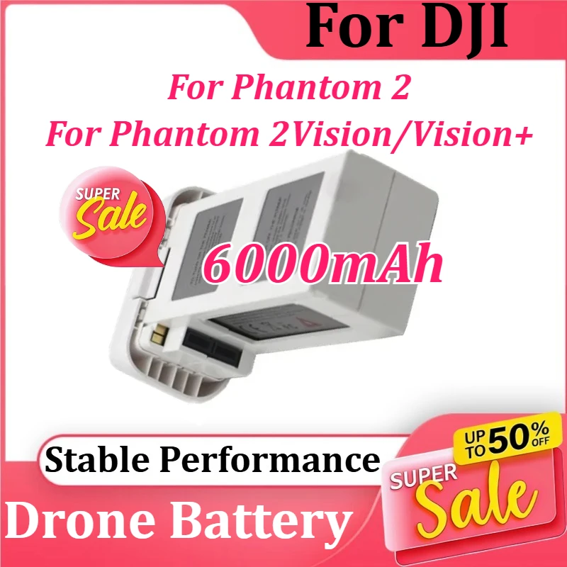 

Интеллектуальная полетная батарея 6000 мАч для DJI Phantom 2, время полета 25 минут, совместима с Phantom 2 Vision/Phantom 2 Vision+