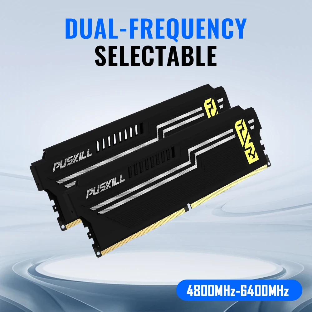 PUSKILL DDR5 메모리 RAM 데스크탑 16GB 6000MHz 5600MHz 5200MHz 4800MHz UDIMM 쿨링 베스트 히트 싱크 게이밍 메모리