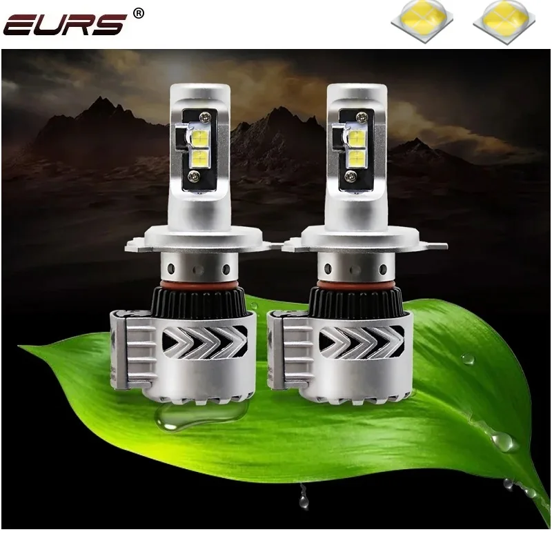 

EURS H7 Car HeadLights H4 Led H11 H8 H9 9005 9006 6500K LED Bulbs 12000lm Automobiles Headlamps Conversion Kit Car Styling