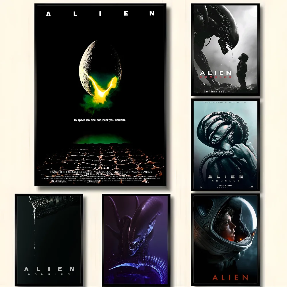 الكلاسيكية الغريبة فيلم الفضاء الرعب الفيلم المشارك HD الفن لزجة جدار مقاوم للماء غرفة المعيشة المنزلي غرفة نوم بار الديكور الجمالي #1