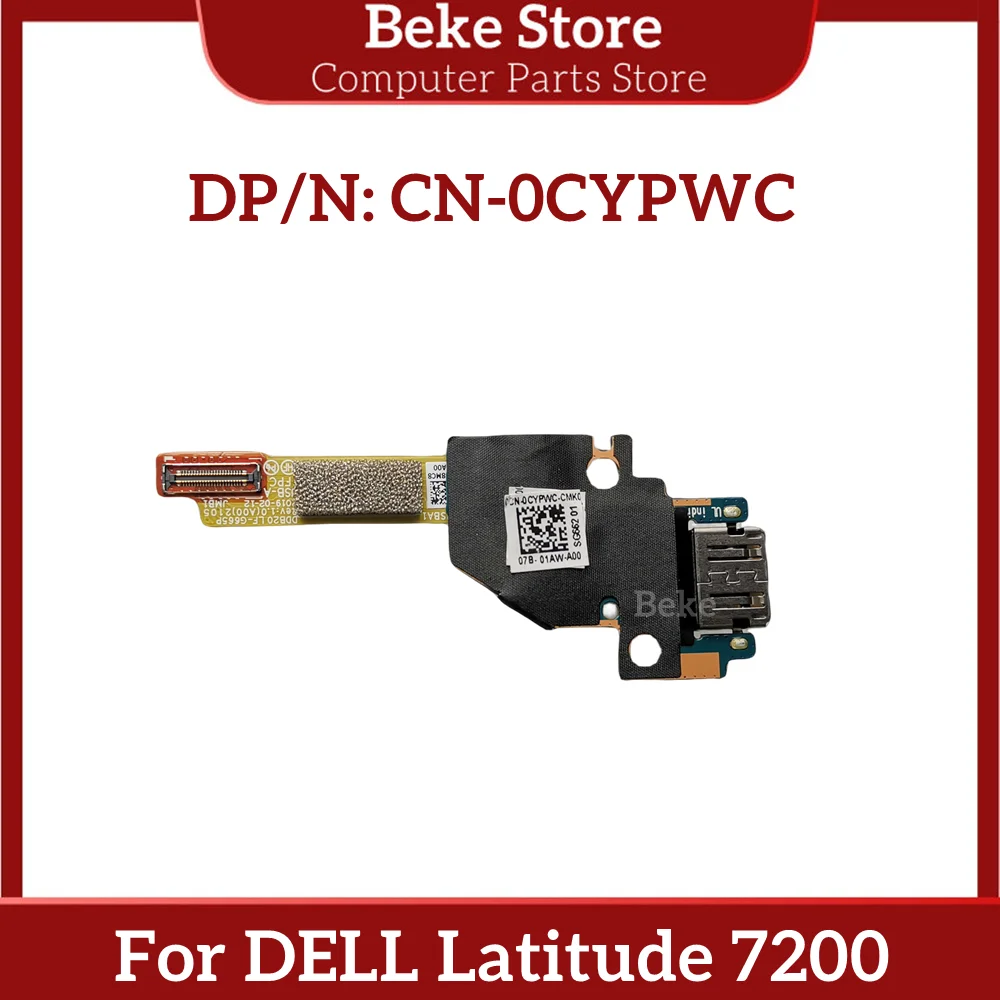 Beke-placa USB Original para portátil DELL Latitude 7200, con Cable LS-G662P 0, CYPWC, CYPWC, CN-0CYPWC, envío rápido