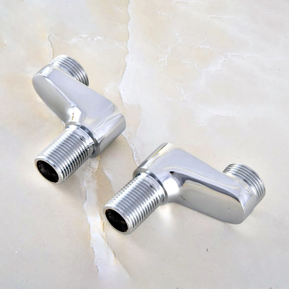 2Pcs Chrome Claw Foot Bathtub Shower Faucet Adjustable Adapter Swing Arms Wall Mount Replacement Part Bathroom Supplies Nba183