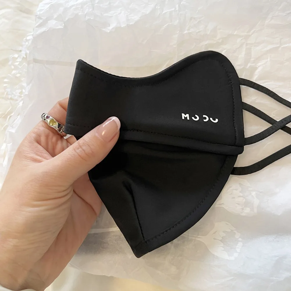 Vendita calda Maschera di seta di ghiaccio traspirante Maschera da equitazione anti-UV Velo per il viso Quattro stagioni