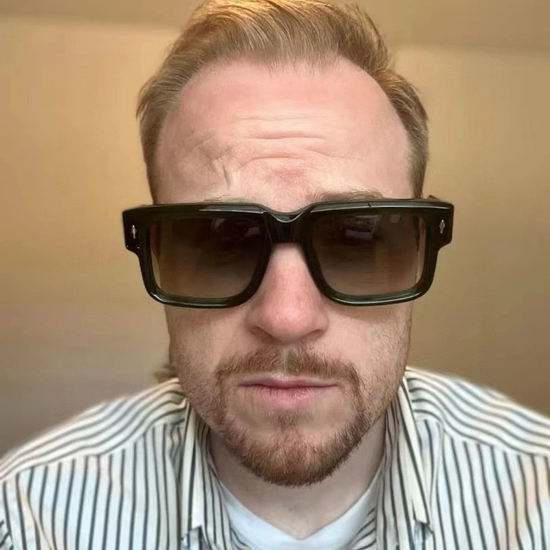 HEMMINGS أفضل خلات الرجال والنساء النظارات الشمسية الفاخرة أزياء شخصية اليدوية في الهواء الطلق UV400 إطار كبير