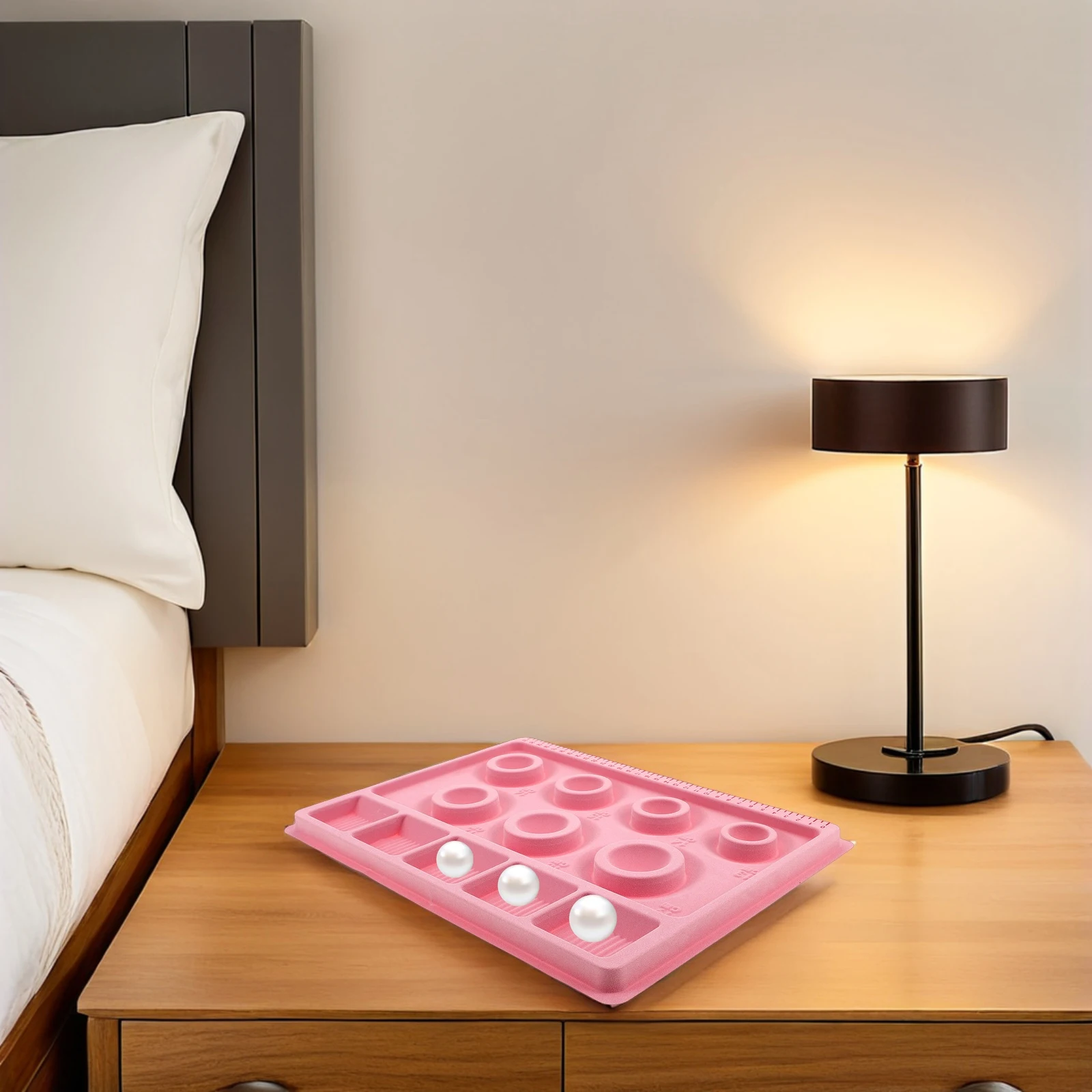 

Beads Board Flocked Beads Design Jewelry Bracelet Tray Jewelry DIY Craft Tray Plastic Beading Plate Organizer Beading Plate