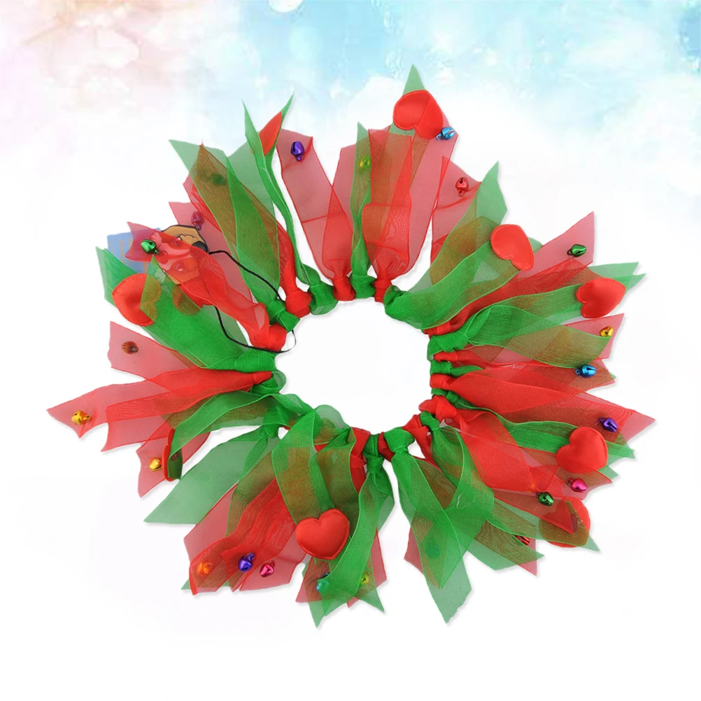 

Pet Neck Green Christmas Cat Dog Costume Festive Lightweight Washable Durable For Holiday Party Decor Dog
