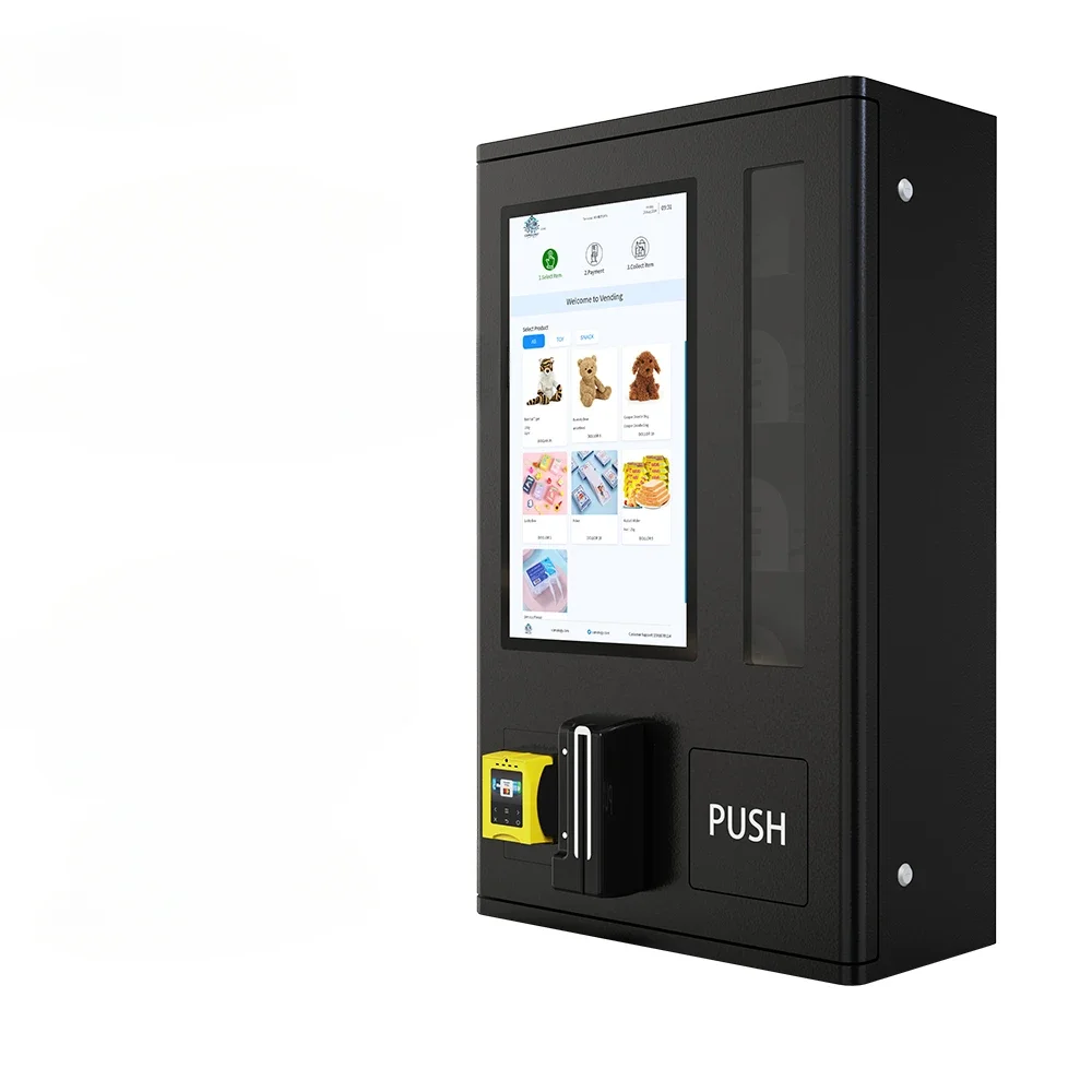 21.5-Inch touchscreen age verification wall-mounted mini vending machine