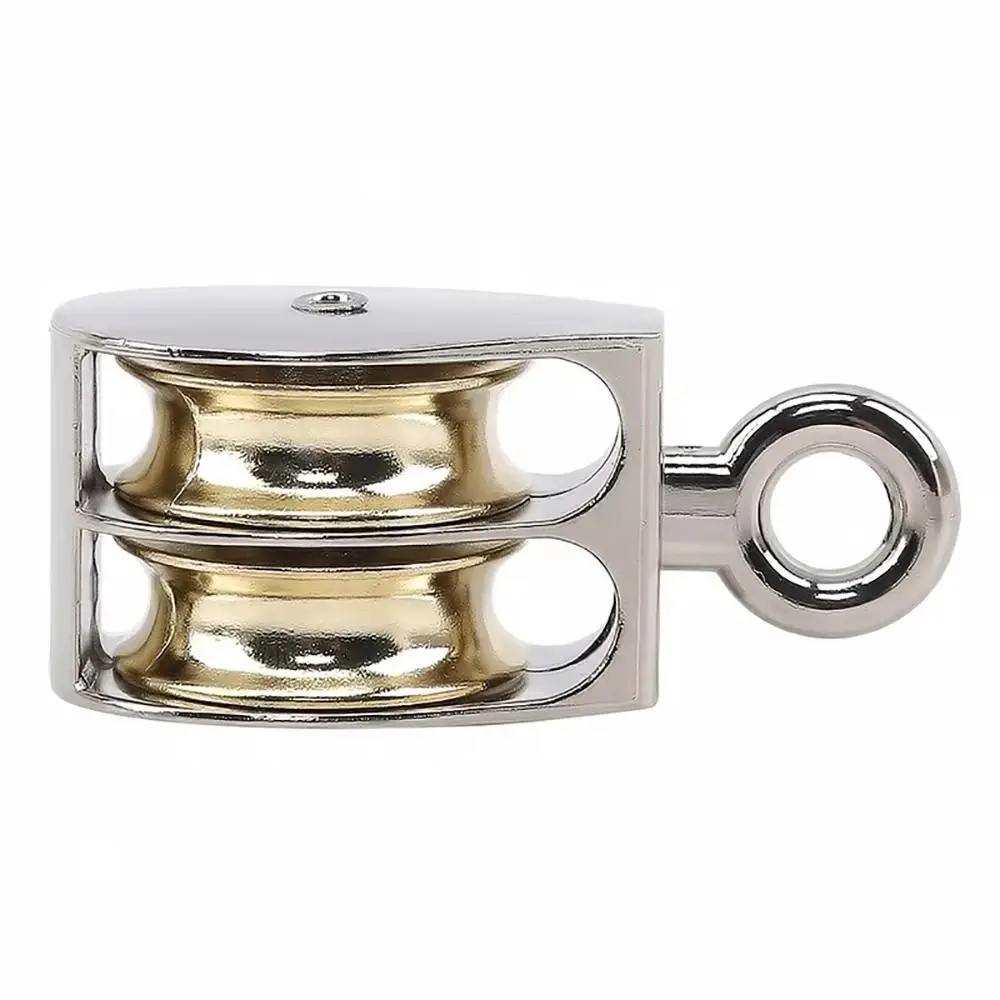 

1 шт. новый фиксированный шкив 36/52/75 мм, одинарные/двойные колеса, шкив-мессенджер из цинкового сплава, мини-металлический шкив, коронный блок