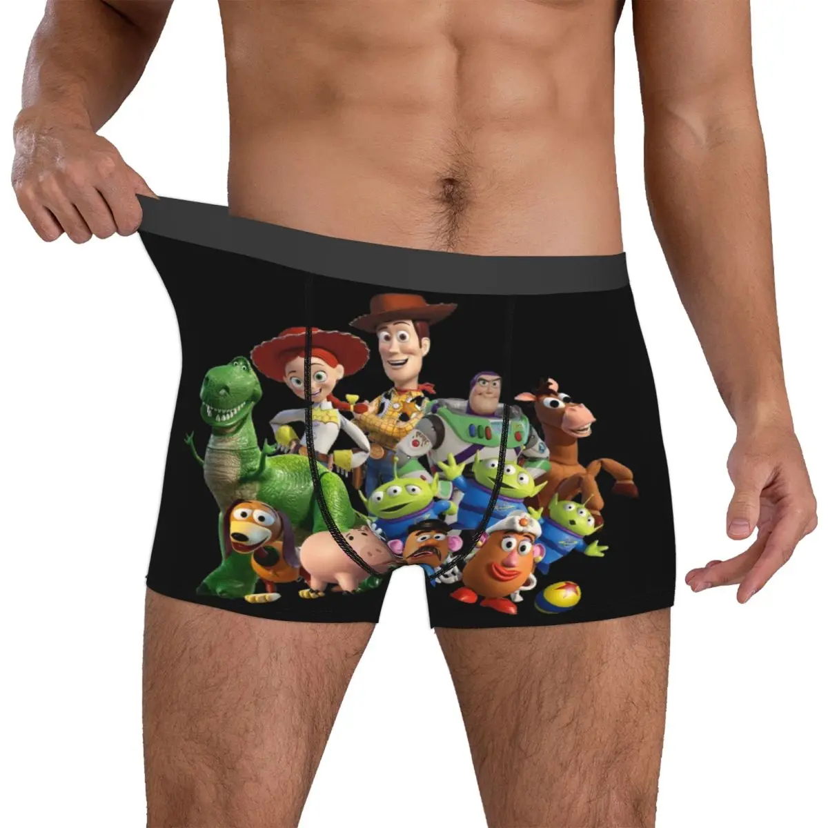 

Custom Toyes Anime Storyes Boxers Shorts Mens Woody Buzz Lightyear Alien Briefs Underwear Funny Underpants