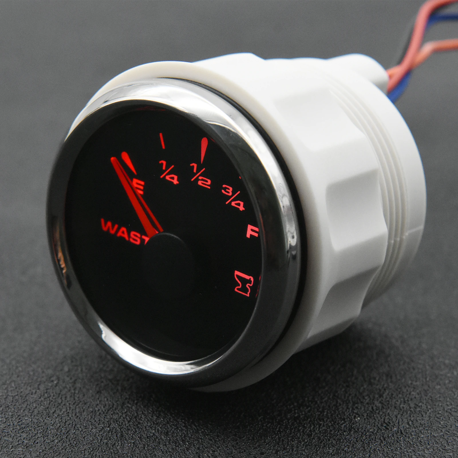 7 Color 52MM Water Sender Unit Sewage Level Meter Gauge Sensor Boat Car RV Holding Tank Level Gauge 0-190ohm 240-33ohm 12V/24V