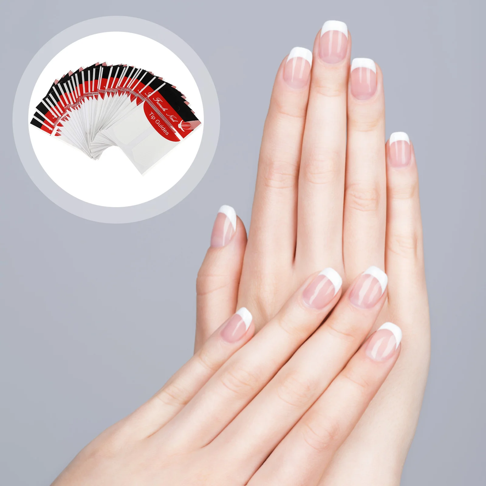 

90 Sheets Nail Guide Sticker French Tip Nail Tool for Professional Style Manicure Decoration French Manicure Sticker