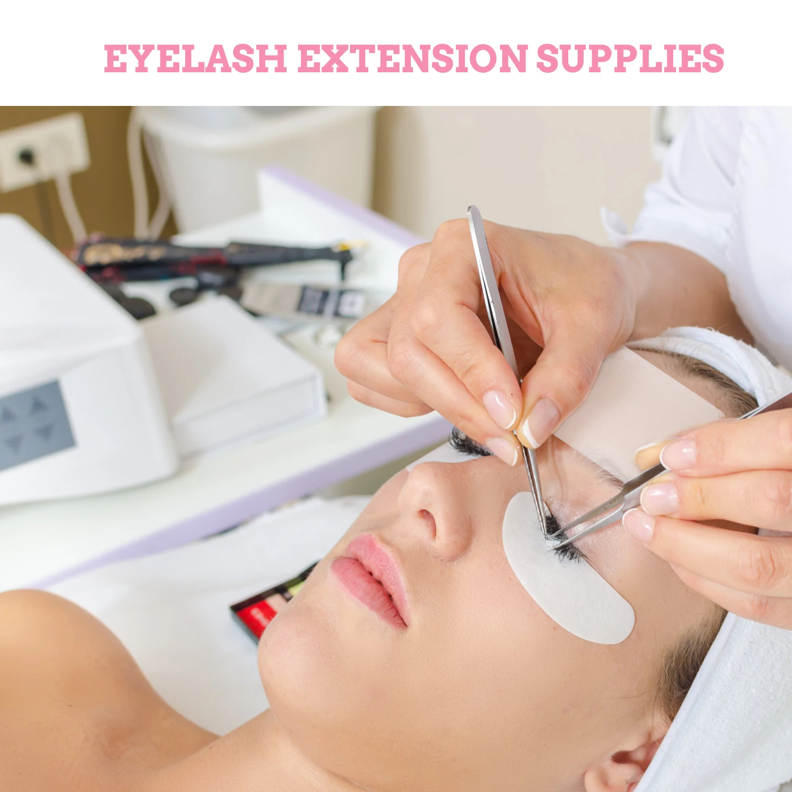 

4Pcs Forehead Stickers Silicone Eyelash Extension Supplies Portable Reusable Beauty Tools for Personal and Professional Lash