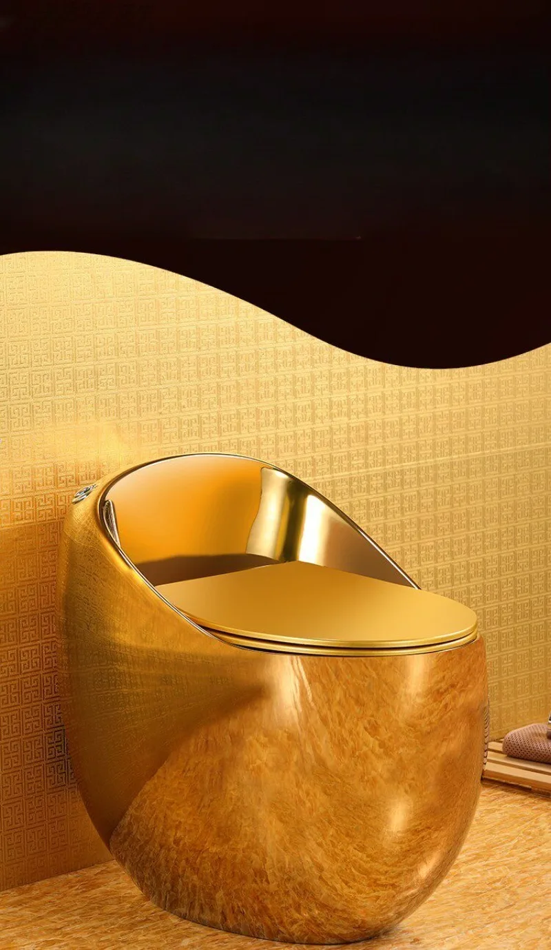 Personalized and creative color egg-shaped egg-shapedt European-style plated toilet color local tyrant
