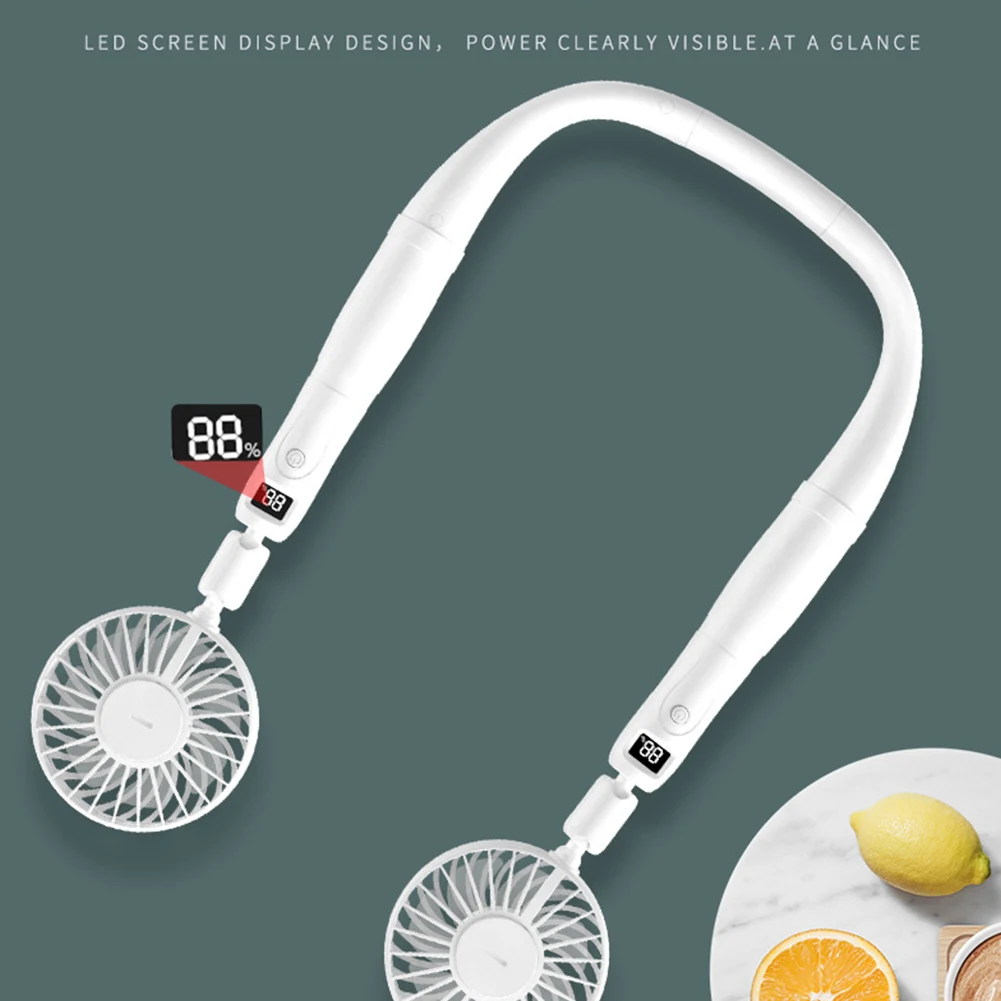 4000ma Freis prec heinrich tung Halsband Freis prec heinrich tung hängende USB wiederauf ladbare Doppel ventilator Mini Luftkühler Sommer tragbare Sarmocare