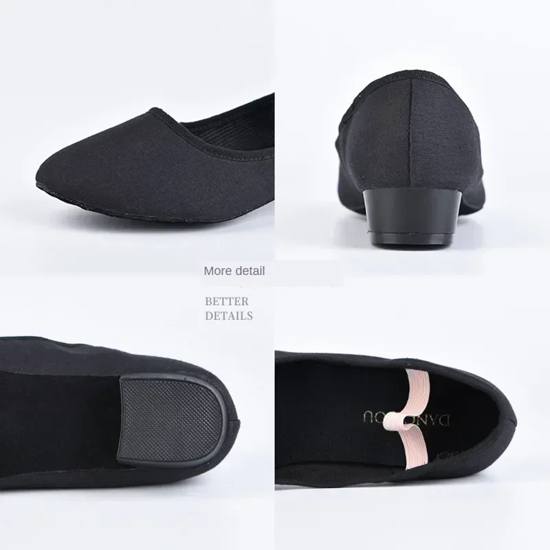 Nuevos zapatos de baile de lona con personajes, calzado de baile de Jazz para niños, adultos, mujeres, hombres, flamenco, escenario, Ballet moderno, contemporáneo