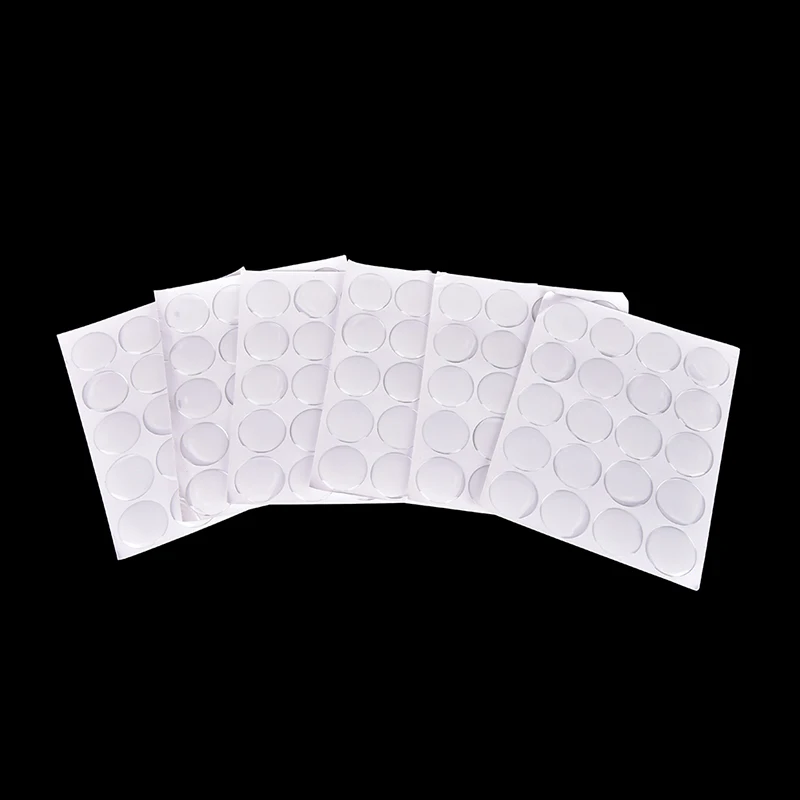 100 SZTUK 1 "Okrągłe 3D Krystalicznie przezroczyste koła samoprzylepne epoksydowe Naklejka kopułkowa Nakrętka na butelkę