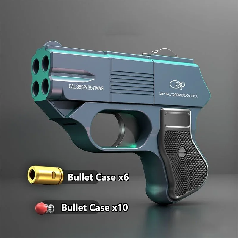 

1PCS NEW COP357 Mini Portable EDC Alloy Throwing Shell Soft Bullet Gun Toy Creative Gift Pistol Tools