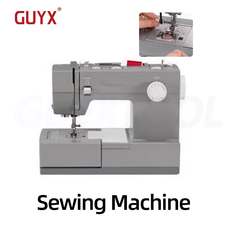 90W Sewing Machine Electric Household Multifunctional With locking Edge Anti Thick Dust Small Desktop Sew Trolley Sewing Tool