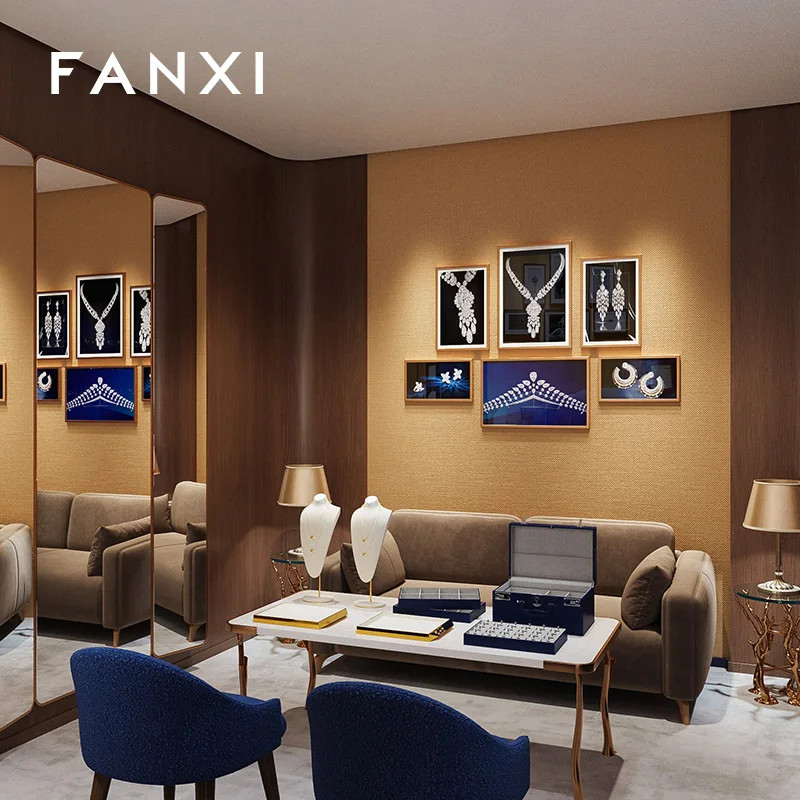 بو الجلود صندوق مجوهرات متعدد الطبقات شبكة كلمة المرور بصمة قفل حلقة ساعة صندوق تخزين المجوهرات #5