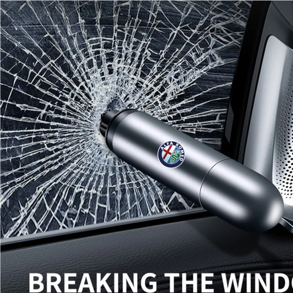 

Автомобильный безопасный молоток, автомобильный оконный выключатель, аварийный молоток, ремень безопасности, автомобильный спасательный инструмент для Alfa Romeo Giulia GT Brera 147