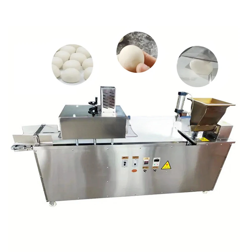 Commercial dough rounder and divider machine for making dough balls