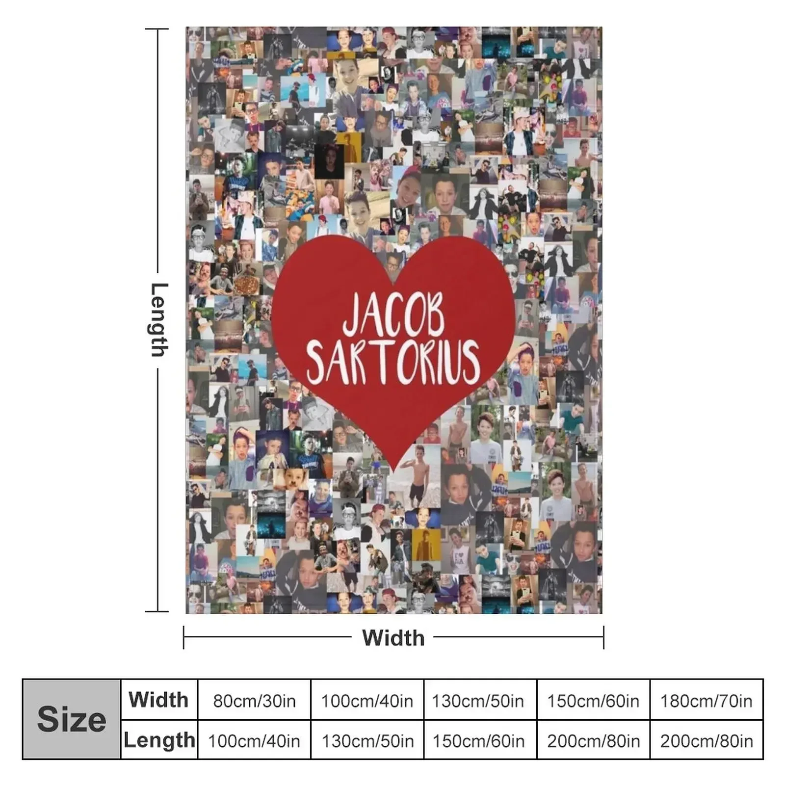 I love Jacob Sartorius Throw Blanket for babies Beach Luxury Brand Luxury Designer Blankets