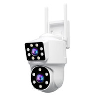 SriHome 2MP Wifi PTZ Camera SH063 Dual Lens Dual Screen Outdoor Wireless Security IP Auto Tracking Street Surveillance Camera