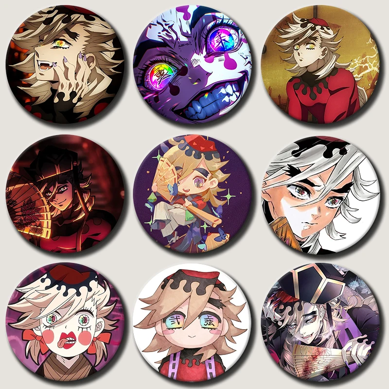 

58mm Anime Character Doma Soft Button Pin Cartoon role Doma Brooch Creative Badge for Backpack Clothes Decoration Gift